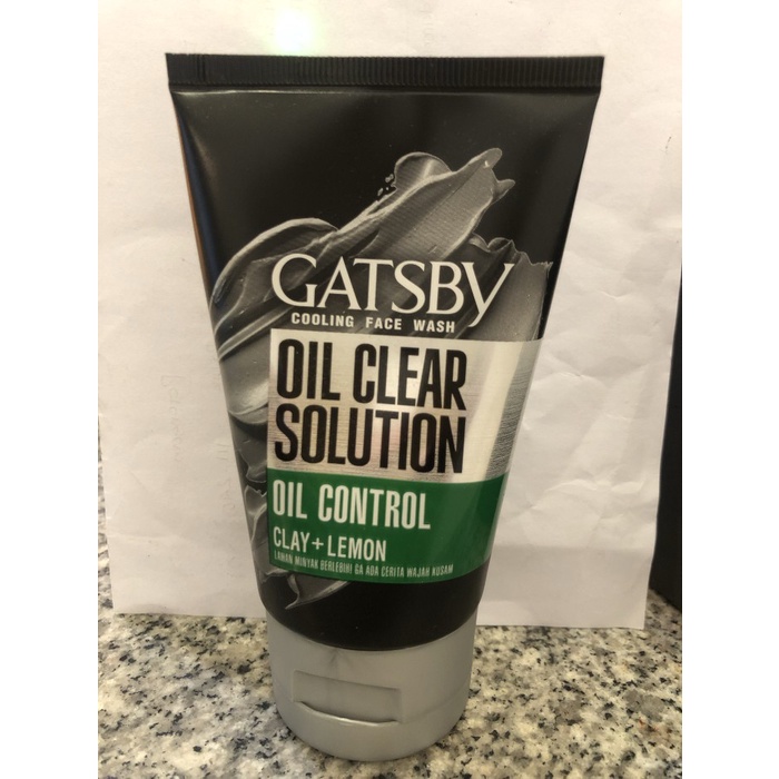 Oil Gatsby Face Wash Oil Clear Solution Oil Control Clay + Lemon 100Gr
