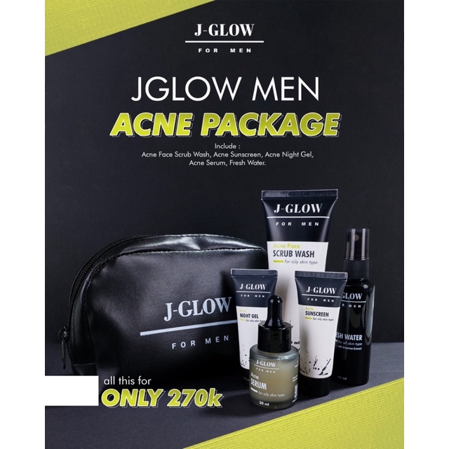 JGLOW MEN ACNE / JGLOW SKINCARE / JGLOW ORIGINAL