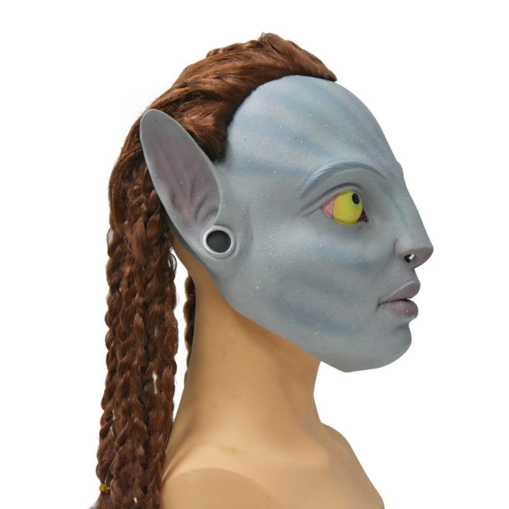 [Elegan] Avatar Lateks Topeng Trick Mainan Untuk Dance Adjustable Halloween Part Cosplay Props Head Mask Decoration Prop Dewasa Film Topeng Halloween Topeng