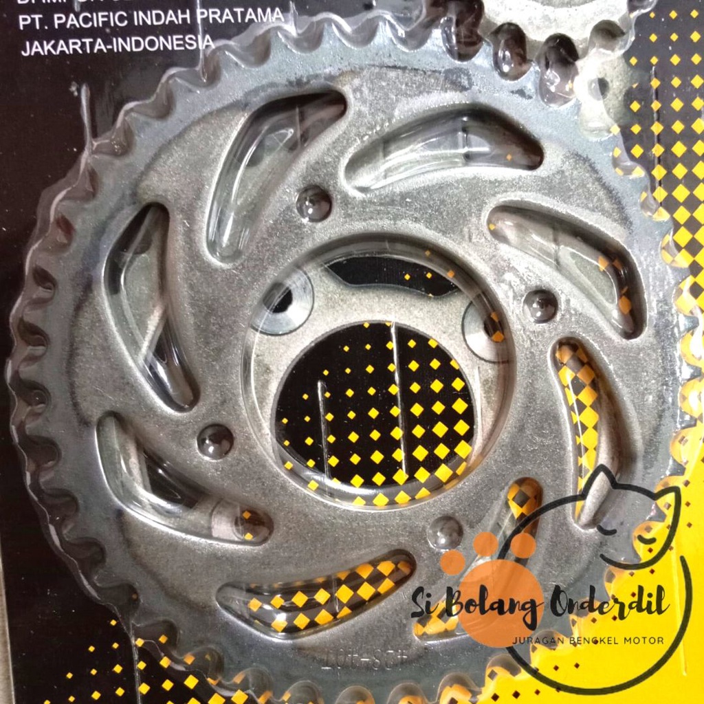 GIR DEPAN BELAKANG MURAH VEGA ZR (40T/14T) GEAR SET DEPAN + BELAKANG MURAH VEGA ZR (40T/14T) VIRGO