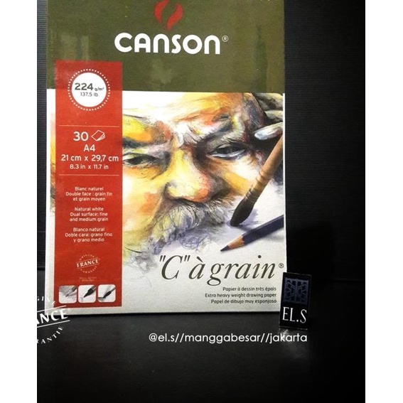 

Canson C A Grain A4 224 GSM