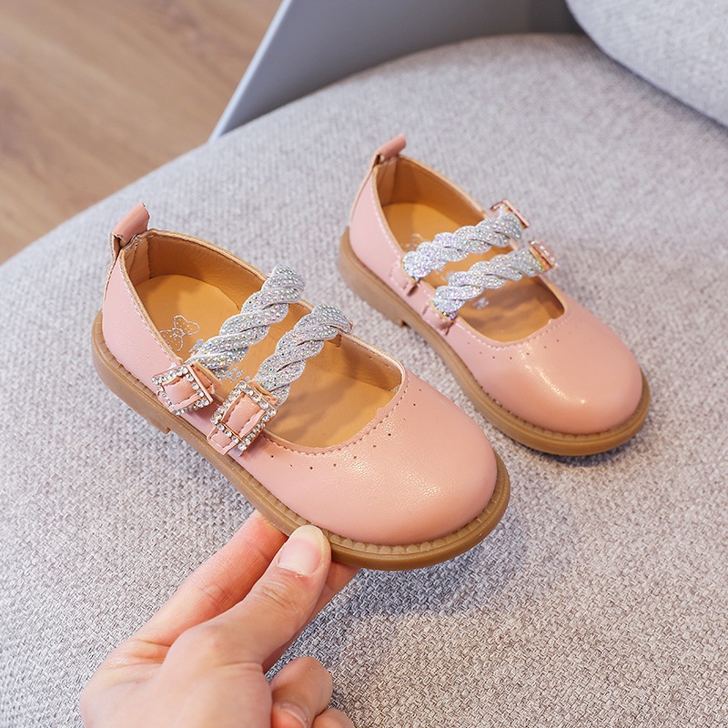Okaybaby B240 Sepatu Flat Pesta Anak Perempuan (FREE BOX) Termurah Sepatu Import Fashion Terbaru Kekinian