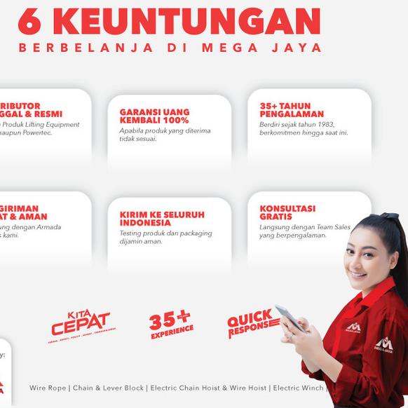 Eye Bolt / Mata Baut Galvanized M24 POWERTEC