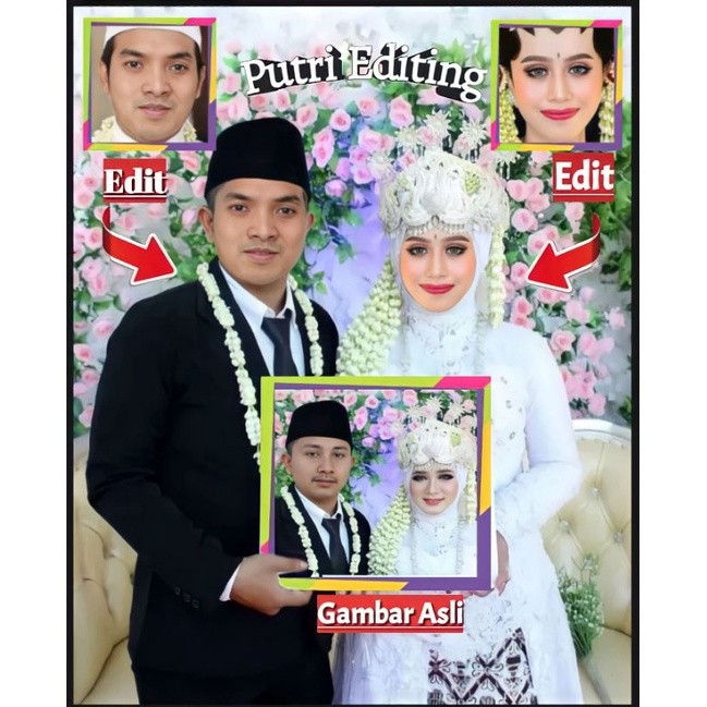 JASA EDIT FOTO PENGANTIN , EDIT FOTO PENGANTIN TANPA CETAK