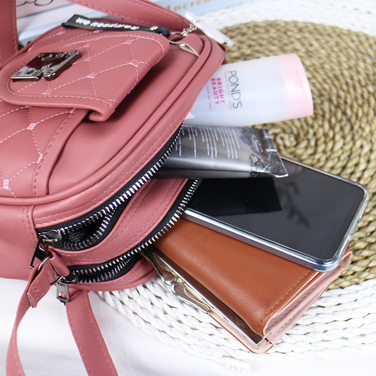 TUAH SLIMBAGS HARGA GROSIR / Tas Selempang 3 Ruang Series High quality IW - 36 / Tas Selempang Wanita / Tas Wanita Ala Korean Style / Tas Wanita Terbaru Kekinian &amp; Terlaris 2023