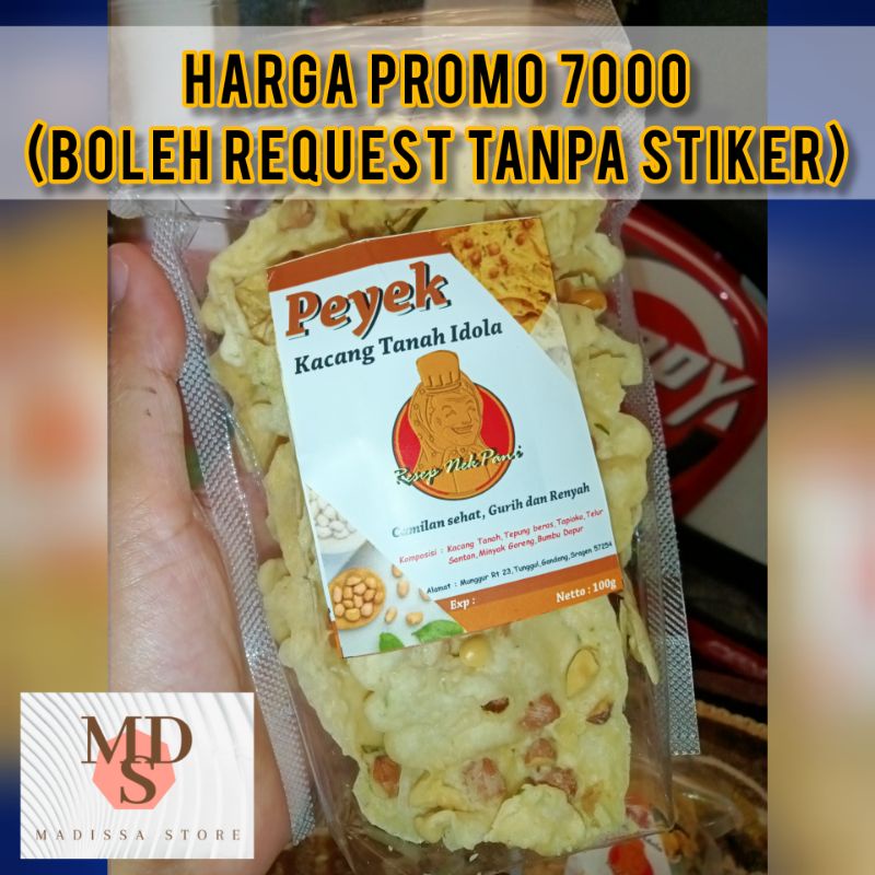 

PEYEK KACANG TANAH NEKPANI 100 GRAM (MINIMAL 3 BUNGKUS)
