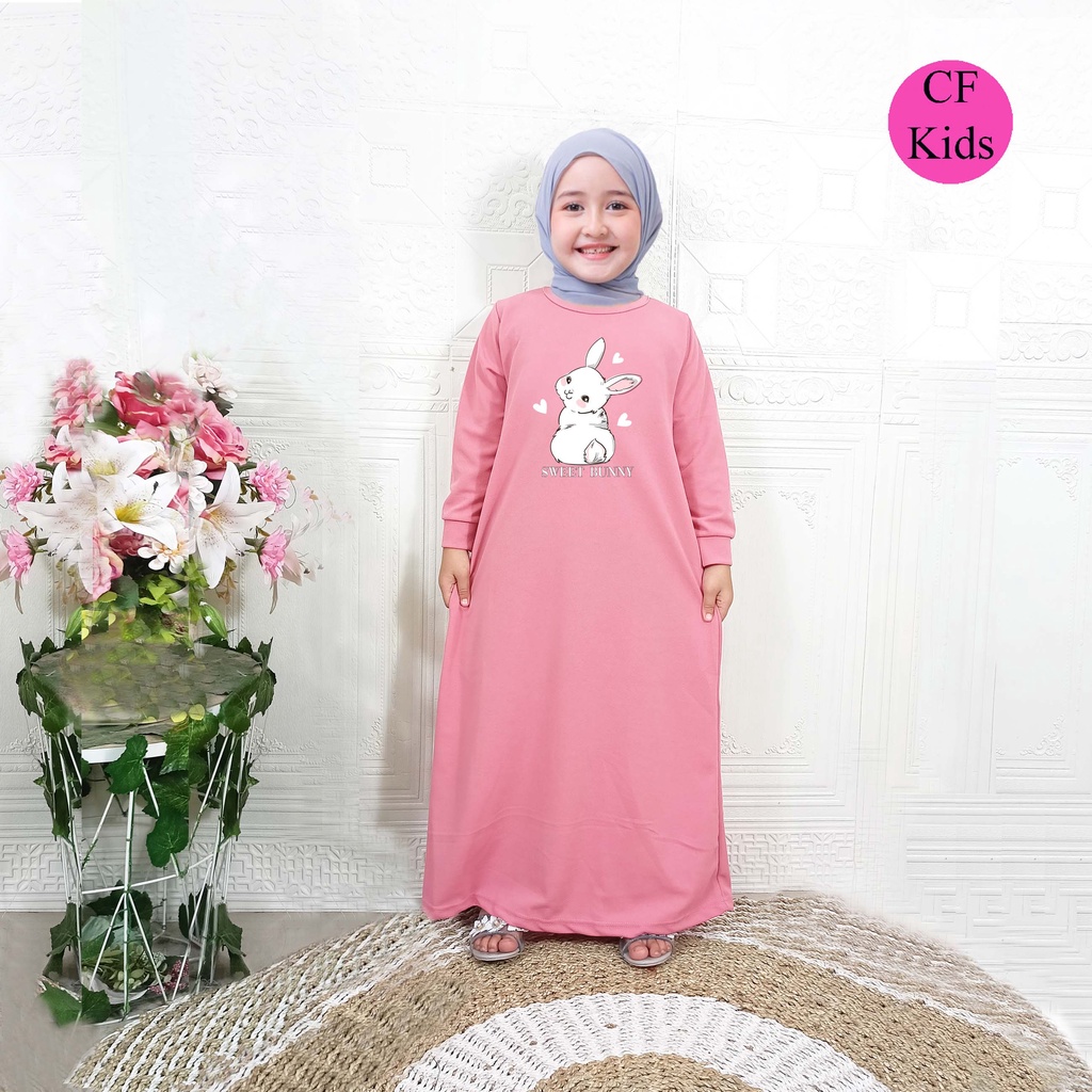 Gamis Anak Perempuan DTF Sweet Bunny CKids