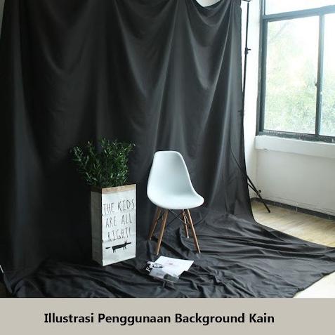 Background polos / background foto studio - 2.4x3 Meter - Abu-abu Muda