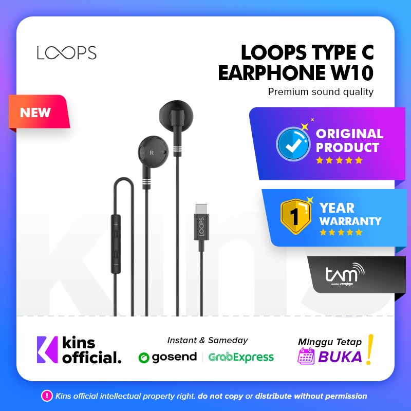 Loops Type C Earphone W10