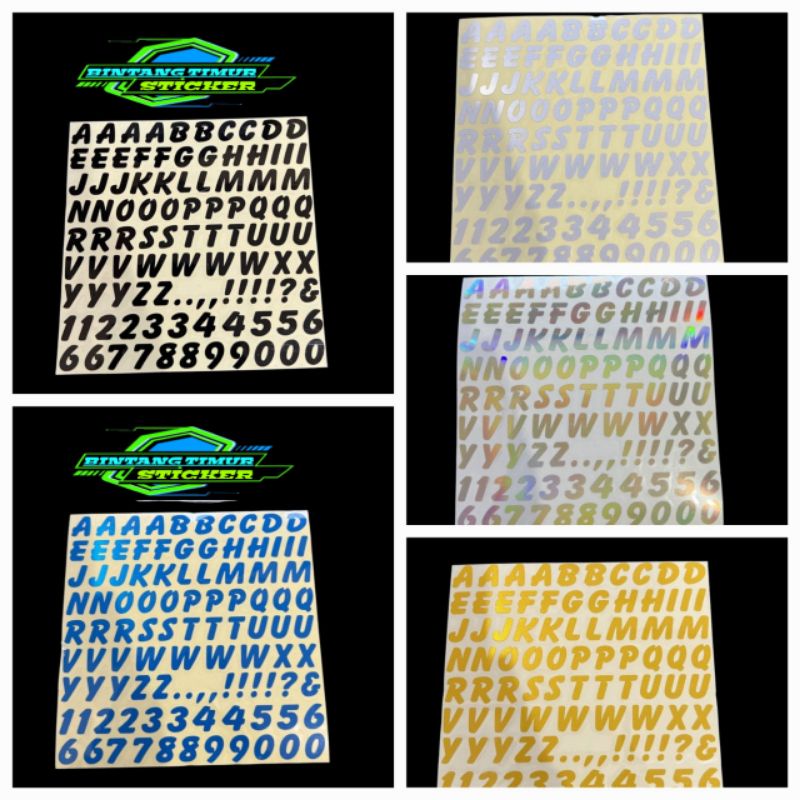

STICKER TULISAN ABJAD CUTTING