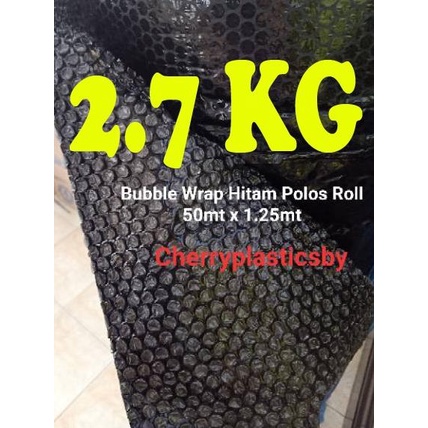 

PROMO Bubble Wrap bubble HITAM roll 125cmx50m plastik gelembung PEKAT - Bening 2.7KG