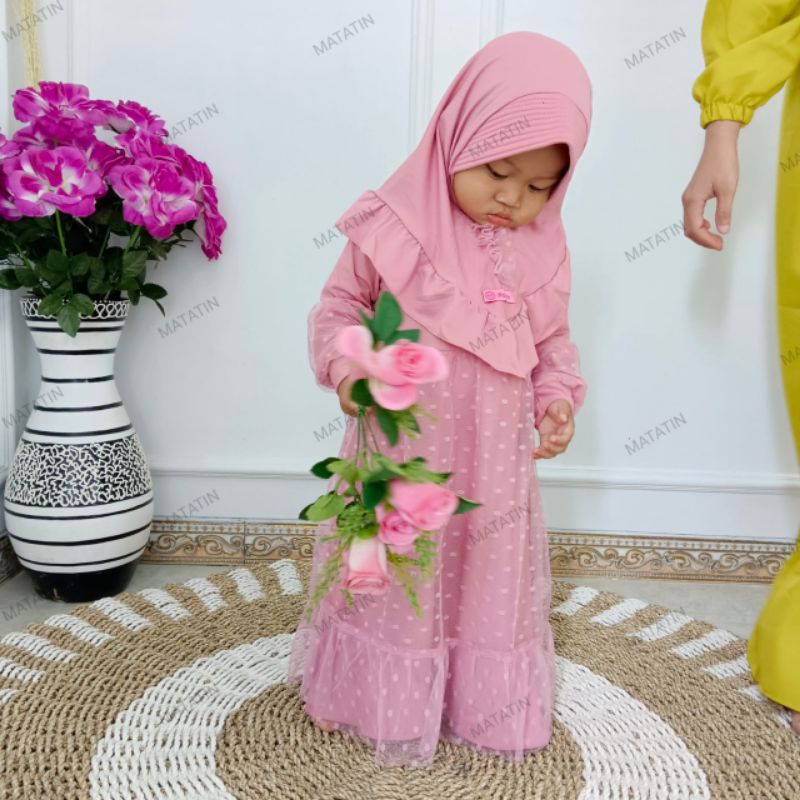 GAMIS ANAK PEREMPUAN USIA 1 SAMPAI 9 TAHUN TUTU TILE