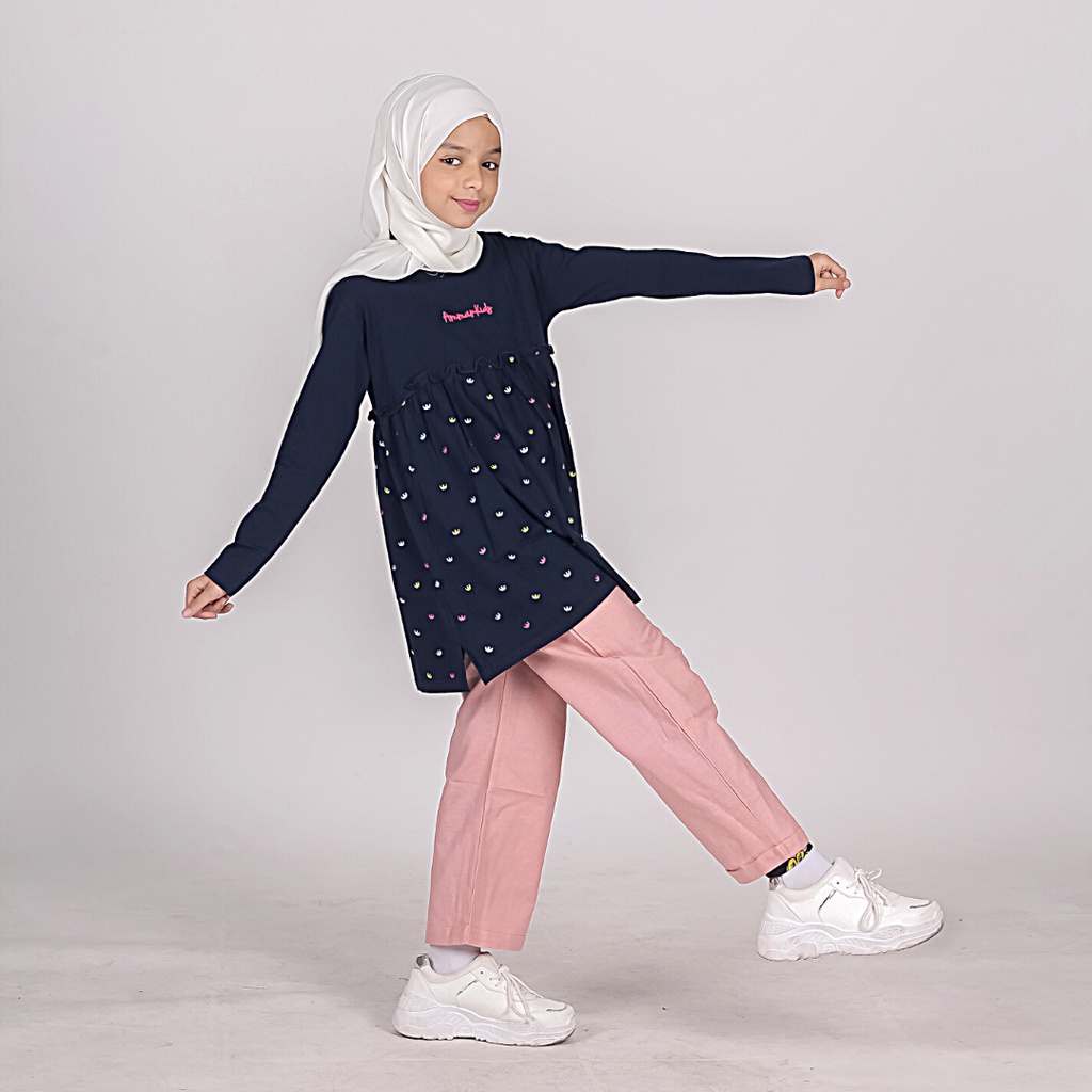 Celana Panjang Kulot Anak Perempuan Ammar Kids Bahan Linen Hello Chic Culotte