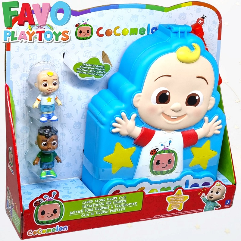 CoComelon Carry Along Figure Case + JJ & Cody - Jazwares Original