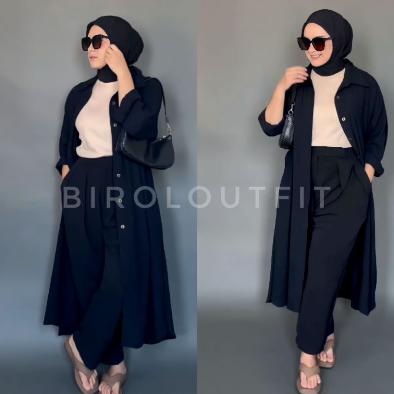 KARA KEMEJA ONESET/TUNIK WANITA/SETELAN WANITA KEKINIAN