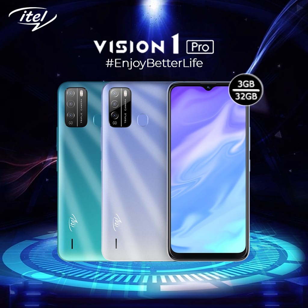 ITel Vision 1 Pro 3/32 RAM 3GB ROM 32GB Garansi Resmi