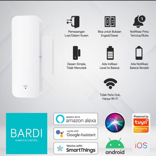 Bardi Smart Home WIFI Window &amp; Door Sensor - no hub required