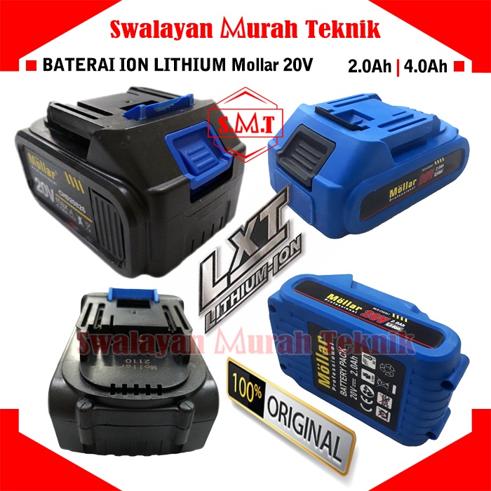 Baterai Mesin Cordless 20V LXT Mollar Original Battery 20 Volt