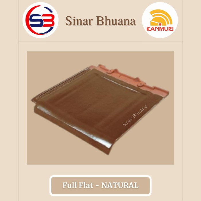 Genteng Kanmuri Full Flat Natural / Genteng Murah Berkualitas