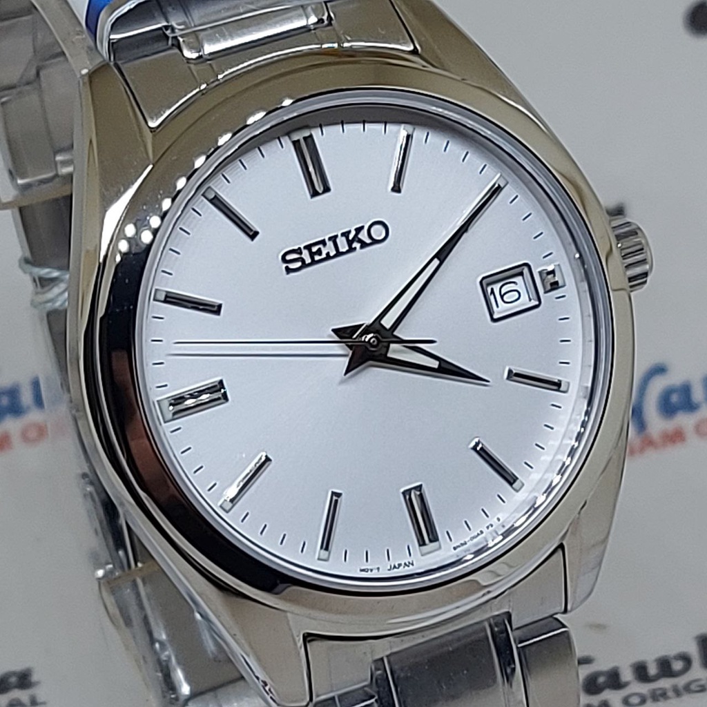 Seiko Quartz SUR307P1 Classic Sapphire Silver - Jam Tangan Pria SUR307