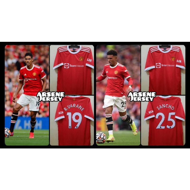 Jersey MU Home 2021/22 nameset 19 & 25 Auri Sport