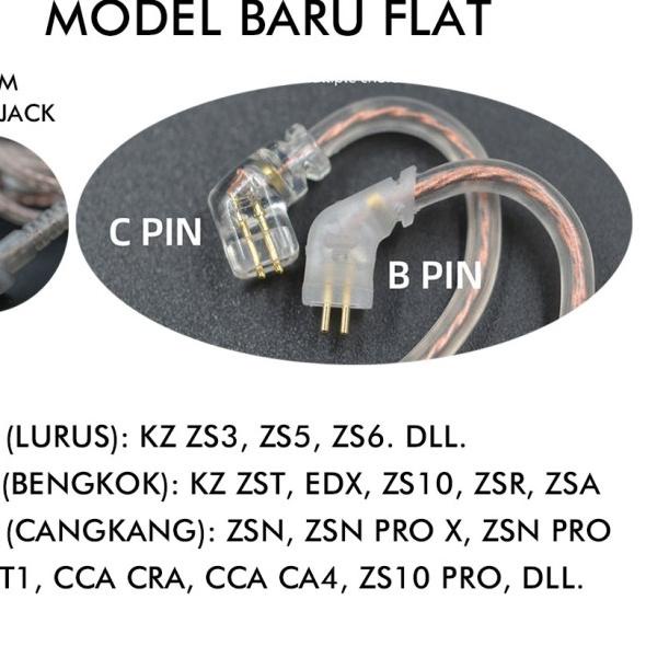 Kabel KZ Copper with Mic Kabel KZ ZSN PRO X KZ ZST X KZ Cable with Mic - Tipe B NEW