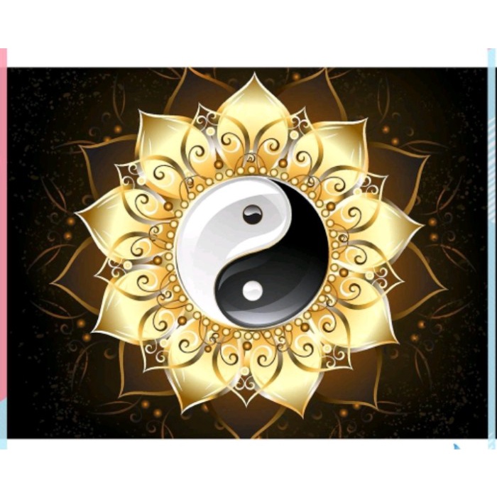DIY diamond painting hiasan dinding Yin dan Yang