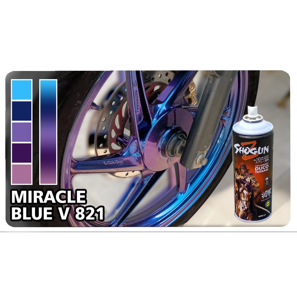 Cat Semprot Shogun Z Miracle Blue Violet / Biru Ungu / Bunglon 821 - Pilok Pylox