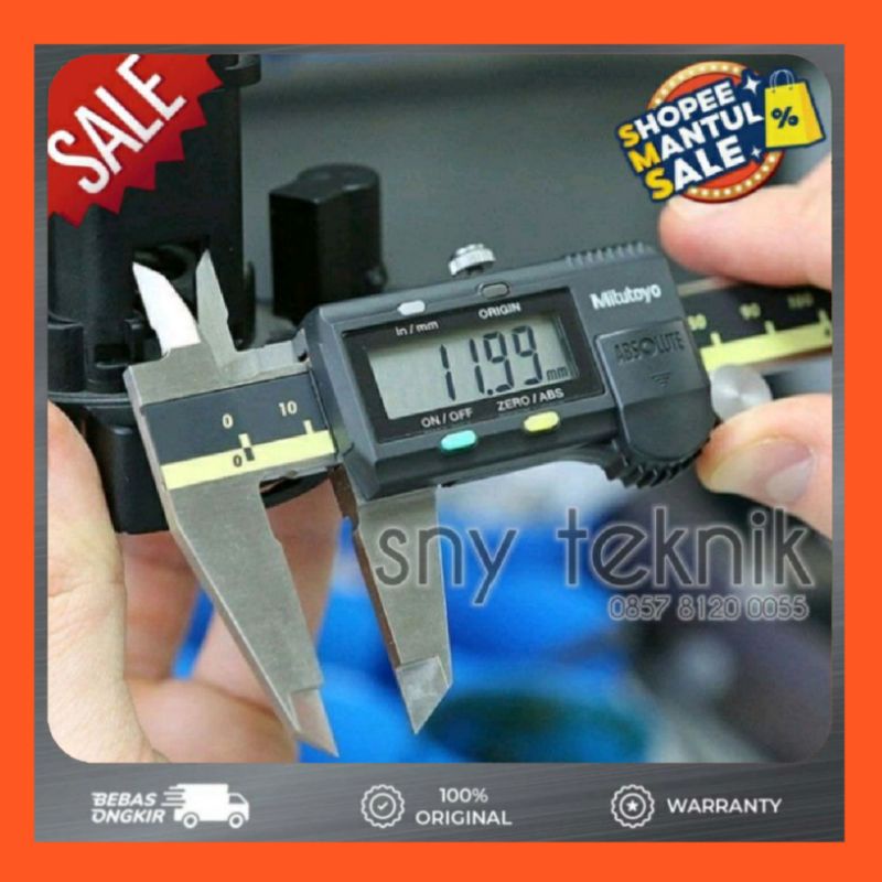 MITUTOYO Sigmat Digital Caliper 6" Inch - Alat Ukur Dimensi (0 - 150) ABSOLUTE JAPAN