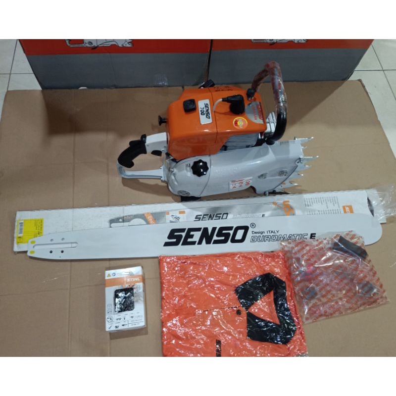 Promo Mesin Senso 700 Chainsaw Assy Senso 700 105.7Cc Sensor Besar 700 Sudah Komplit