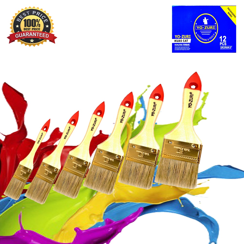 Kuas Cat 633 putih 1.5 inch YOZURI