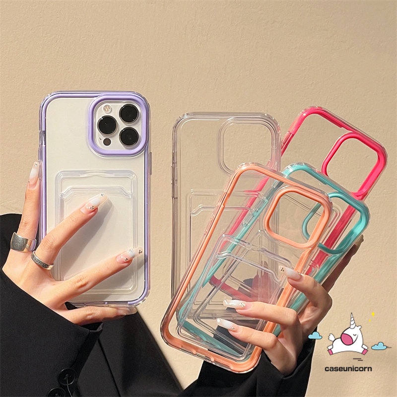 3in1 Casing Soft Case + Dompet Kartu Untuk iPhone 11 13 12 14 Pro MAX XR 7 8 6 6S Plus X XS MAX SE 2020