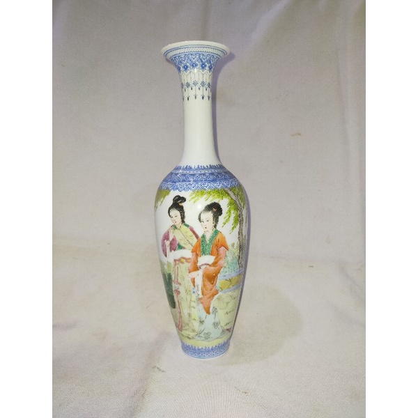 vas keramik dekoratif cina antik lama