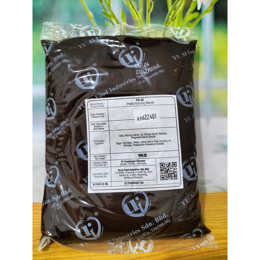 

Yu Ai Red Bean Pasta Isian Kacang Merah 1kg