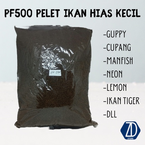 PF 500 Pelet Isi Curah 300 gr Makanan Ikan Hias Cupang / Guppy / Neon / Manfish