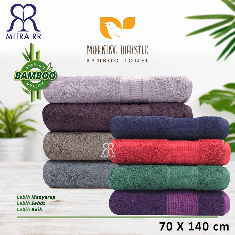 Handuk Morning Whistle Motif 70x140 Super Cotton Premium Handuk Mandi