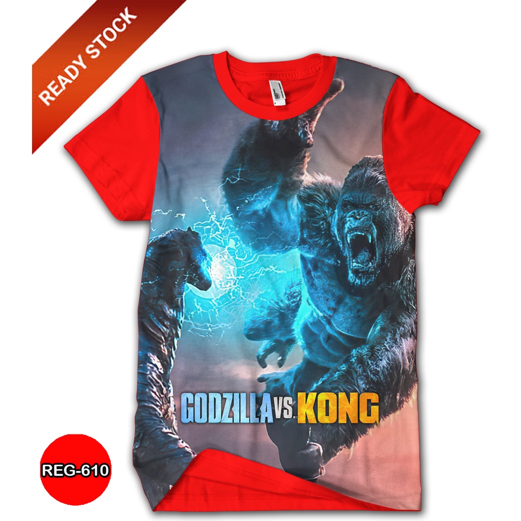 Baju Godzilla vs. Kong 3D Baju Anak dan Dewasa Godzilla Series Trendy #REG-610