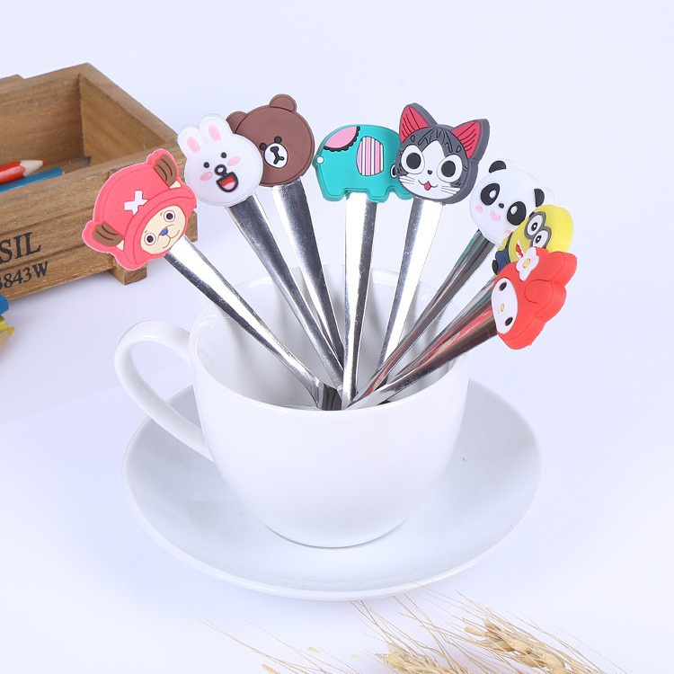 IKILOSHOP Sendok teh karakter sendok kartun lucu tea spoon sendok makan anak serbaguna multifungsi