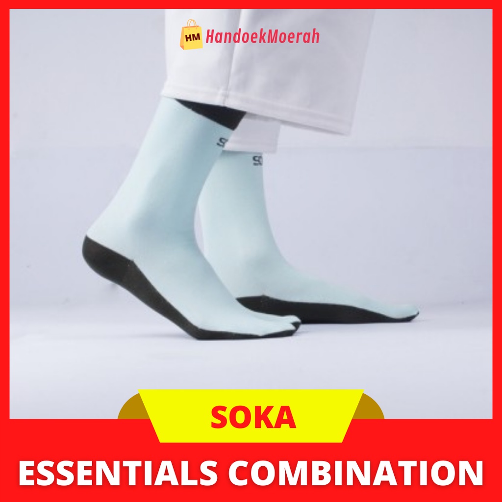 Kaos Kaki Wanita Murah / SOKA Sock Essentials Motif COMBINATION / Kaos Kaki Jempol Muslimah Panjang