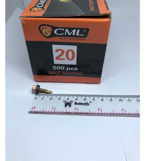 Baut Roofing / Skrup Roofing "CAMEL" 20mm, 2cm (500 pcs)