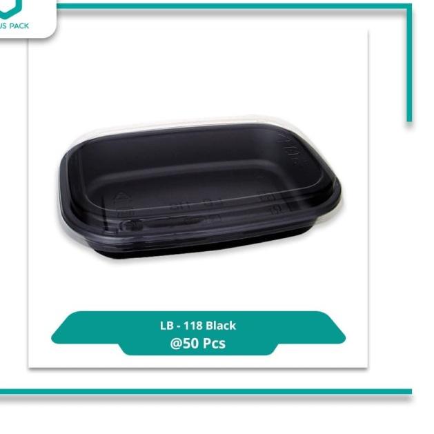 

Virtuspack/ Mika / Tray Spaghetti / Lunch Box LB-118 Black/ 50pcs