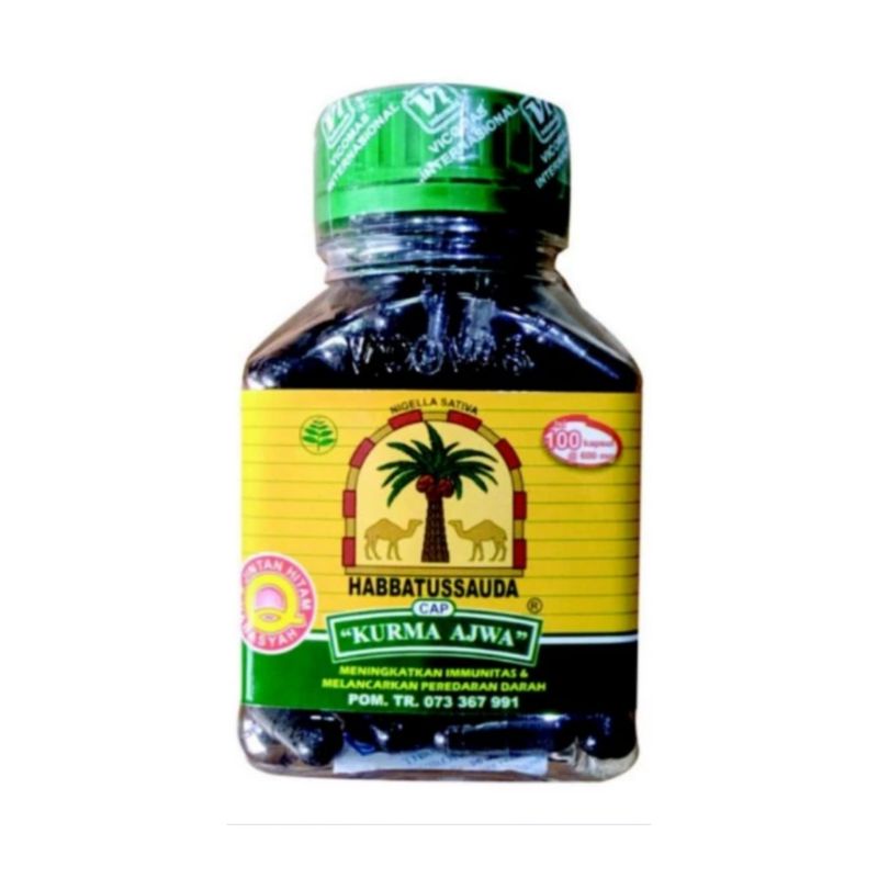 Habbatussauda Kurma Ajwa - 100 Kapsul