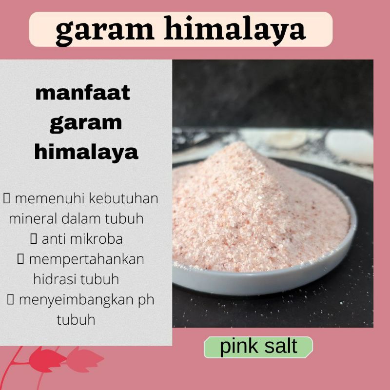 

garam himalaya 1 kg pink salt himalayan garem murni natural original
