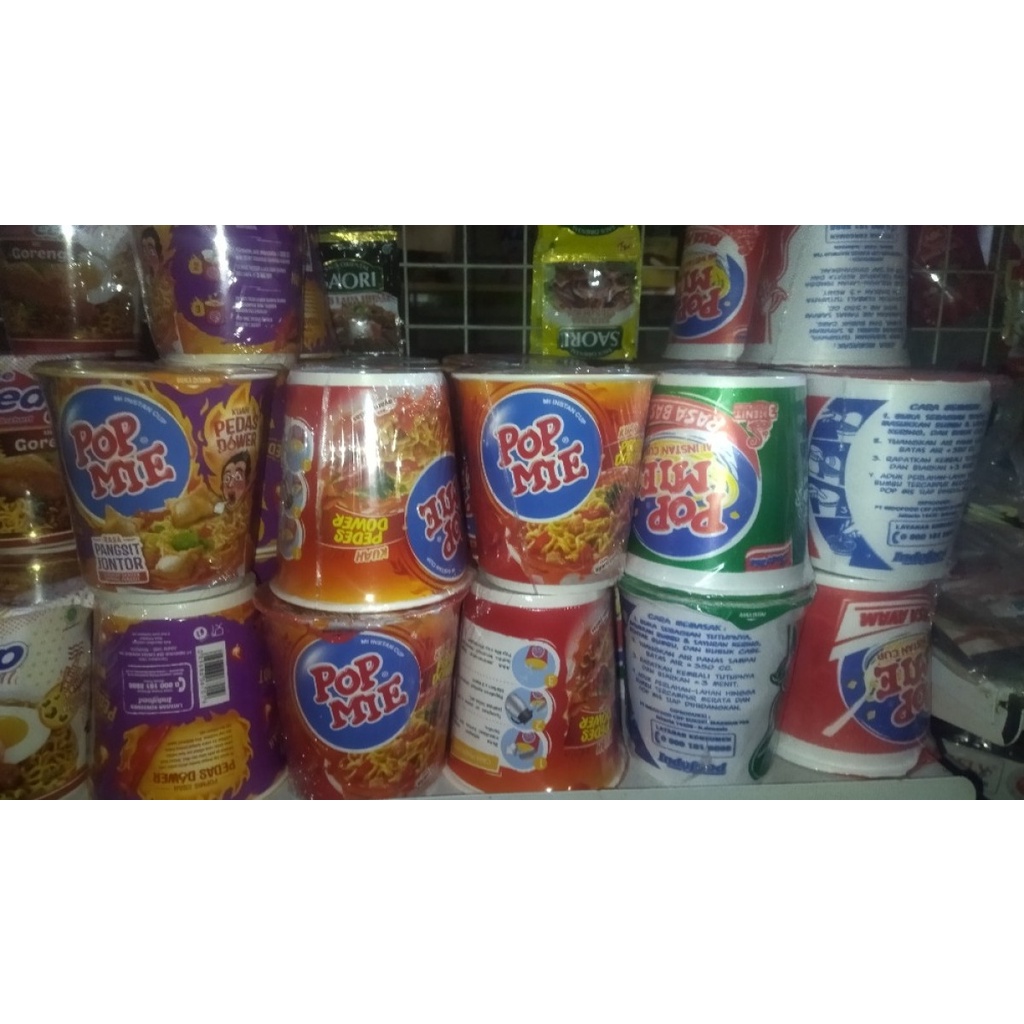 

pop mie instan cup siap seduh 75 gr all variant