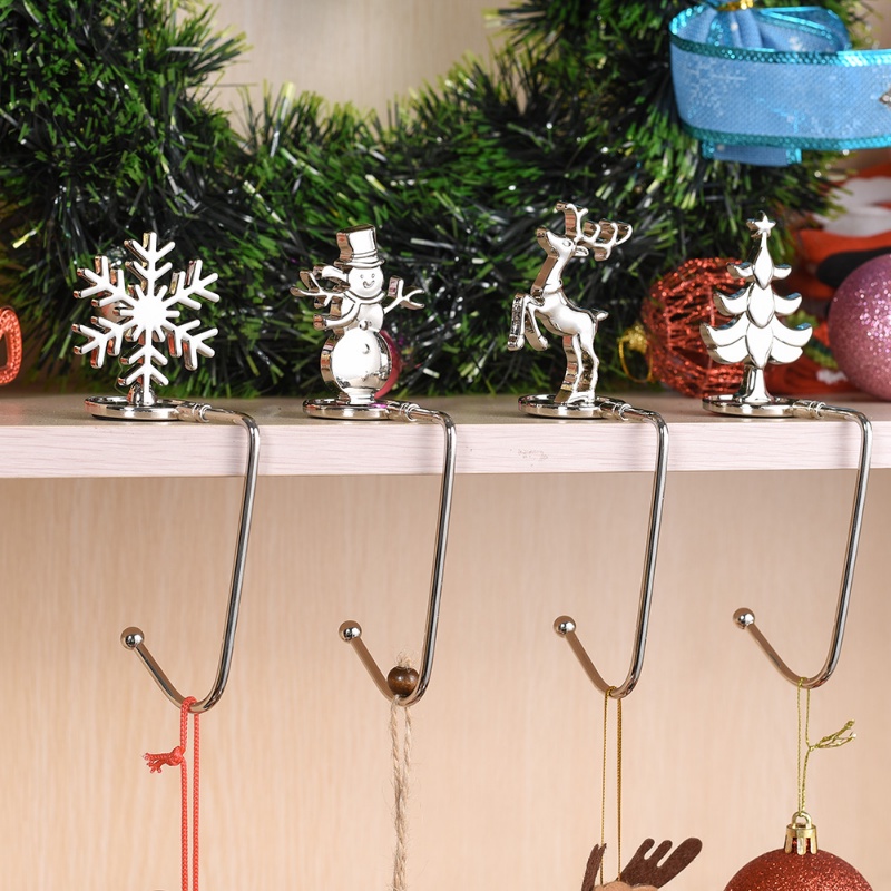 Ornamen Kait Gantung Desain Snowflake Elk Untuk Dekorasi Natal