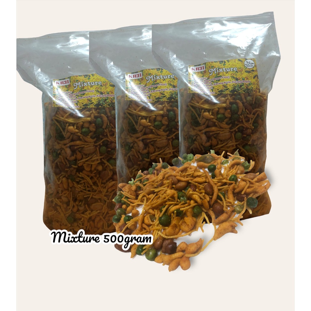 

SNACK MIXTURE HALAL / Aneka kacang, Kue kering campur Khas India/Indonesia/Malaysia 500 g