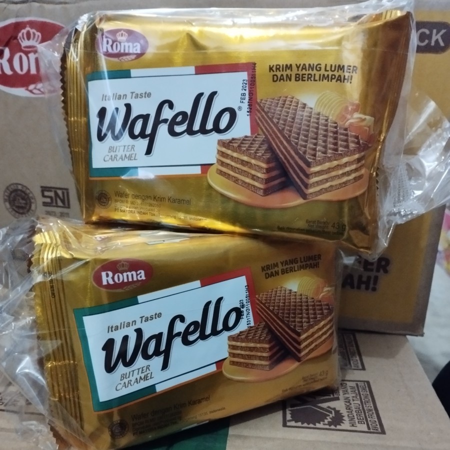 

roma wafello butter caramel @43gr