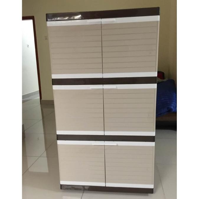 

LEMARI PAKAIAN BABY LOCKER PLASTIK SUSUN 3 MINI CABINET CLUB stock ready