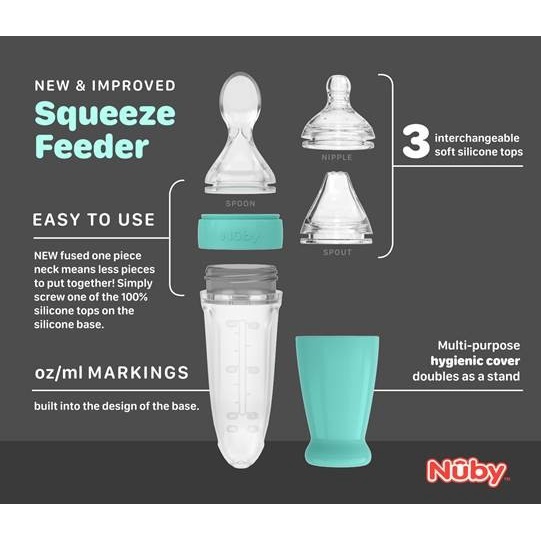 NUBY ALL SILICONE SQUEEZE FEEDER