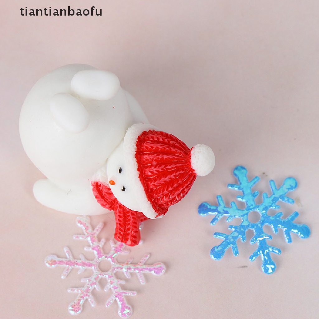 Miniatur Figure Snowman Santa Claus Pohon Natal Untuk Hadiah